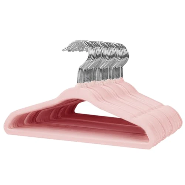 Alt view image 4 of 5 - Baby Velvet Hangers 11 16 Pack with Shoulder Notches
