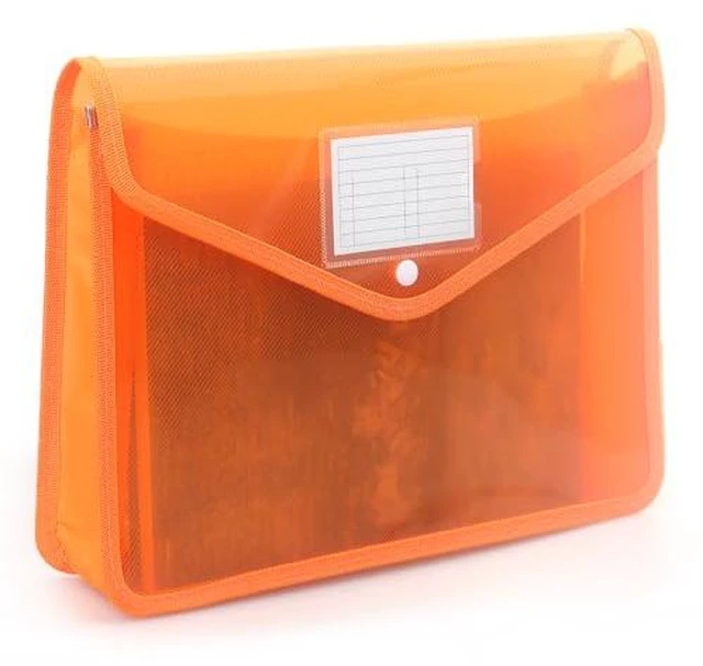 Alt view image 3 of 5 - Plastic Expanding File Folder, Fit Letter/A4 Size, Blue, 1 Pack