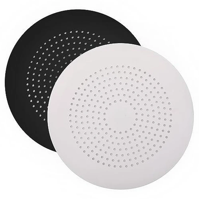Alt view image 5 of 6 - 2 Pack Shower Drain Hair Catcher, Silicone Drain Cover with Suction Cup,Shower Drain Protector Drain Strainer Hair Stopper for Kitchen Bathroom Bathtub Sink(New Black 2Pack)