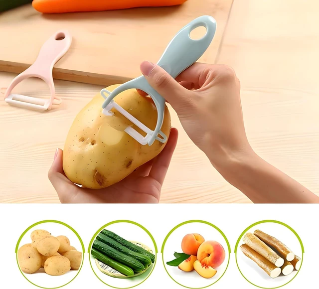 Alt view image 2 of 2 - Ceramic Y-Peeler Set, 2-Pack Rust-Proof Vegetable & Fruit Peelers