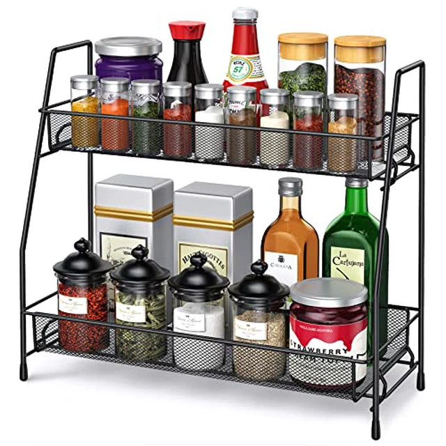 Alt view image 2 of 3 - Spice Rack Organizer for Cabinet, Bathroom Organizer Countertop, Bathroom Counter Organizer, Kitchen Countertop Organizer, Bathroom Vanity Organizer