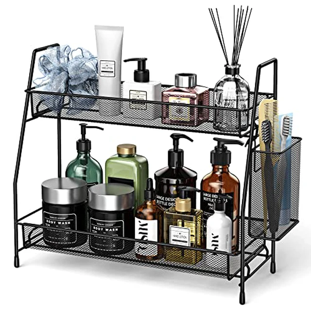 Alt view image 3 of 3 - Spice Rack Organizer for Cabinet, Bathroom Organizer Countertop, Bathroom Counter Organizer, Kitchen Countertop Organizer, Bathroom Vanity Organizer
