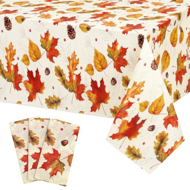 Alt view image 3 of 6 - 3 Pack Plastic Safari Baby Shower Tablecloth, Woodland Forest Party Supply