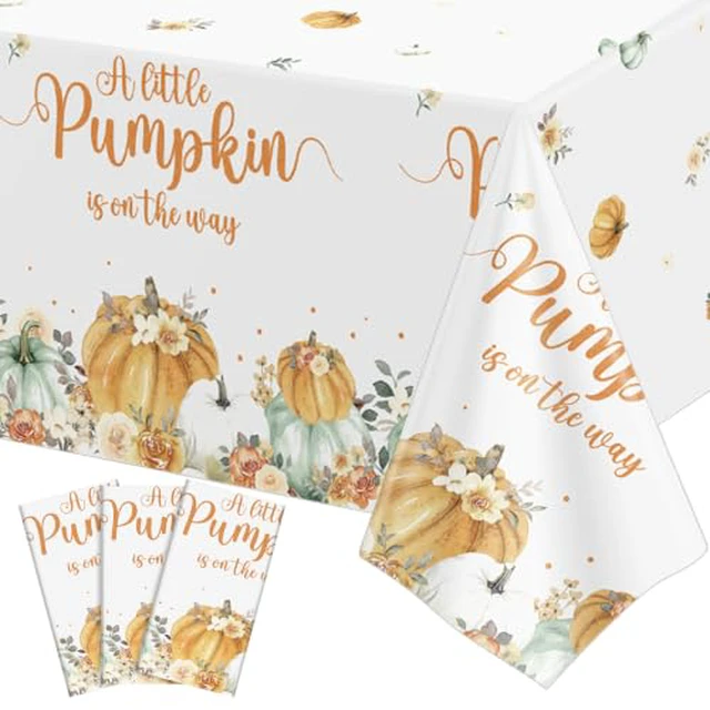 Alt view image 4 of 6 - 3 Pack Plastic Safari Baby Shower Tablecloth, Woodland Forest Party Supply