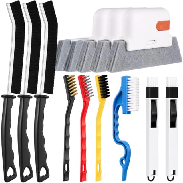 Alt view image 2 of 5 - Window Sill Cleaner Tool - 14 Pcs Magic Door Window Track Cleaning Tool Kit