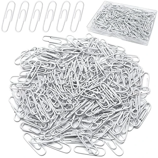 Alt view image 3 of 3 - Paper Clips, 200pcs Medium Size (1.3 inch) Colored Paper Clip,Durable and Rustproof Coated Paper Clips, Great for Office, School and Personal Use (Pink)