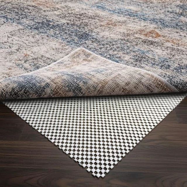 Alt view image 2 of 2 - Non Slip Rug Pad Gripper 2 x 3 Feet Extra Thick Carpet Pads, Anti Carpet Rug Mats for Area Rugs and Hardwood Floors, Keep Area Rugs Safe and in Place