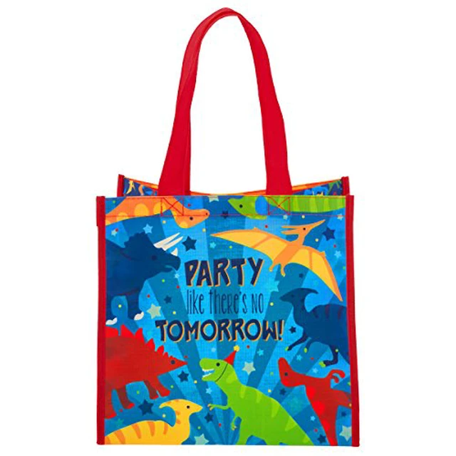Alt view image 3 of 7 - unisex child Stephen Joseph Gifts Medium Recycled Gift Bag, SHARK, Medium US