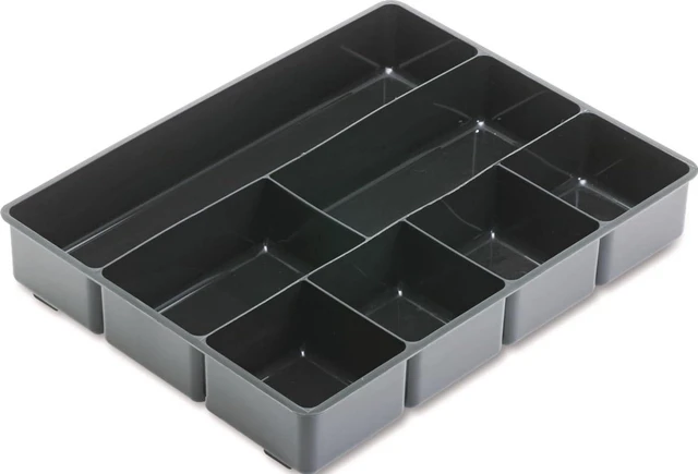 Main image of Extra Deep Desk Drawer Director Tray, Plastic, 11.875 x 15 x 2.5 Inches, Black