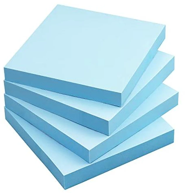Alt view image 3 of 5 - Sticky Notes 3x3 in, Self-Adhesive Note, 4 Pads, 100 Sheets/Pad (Yellow)