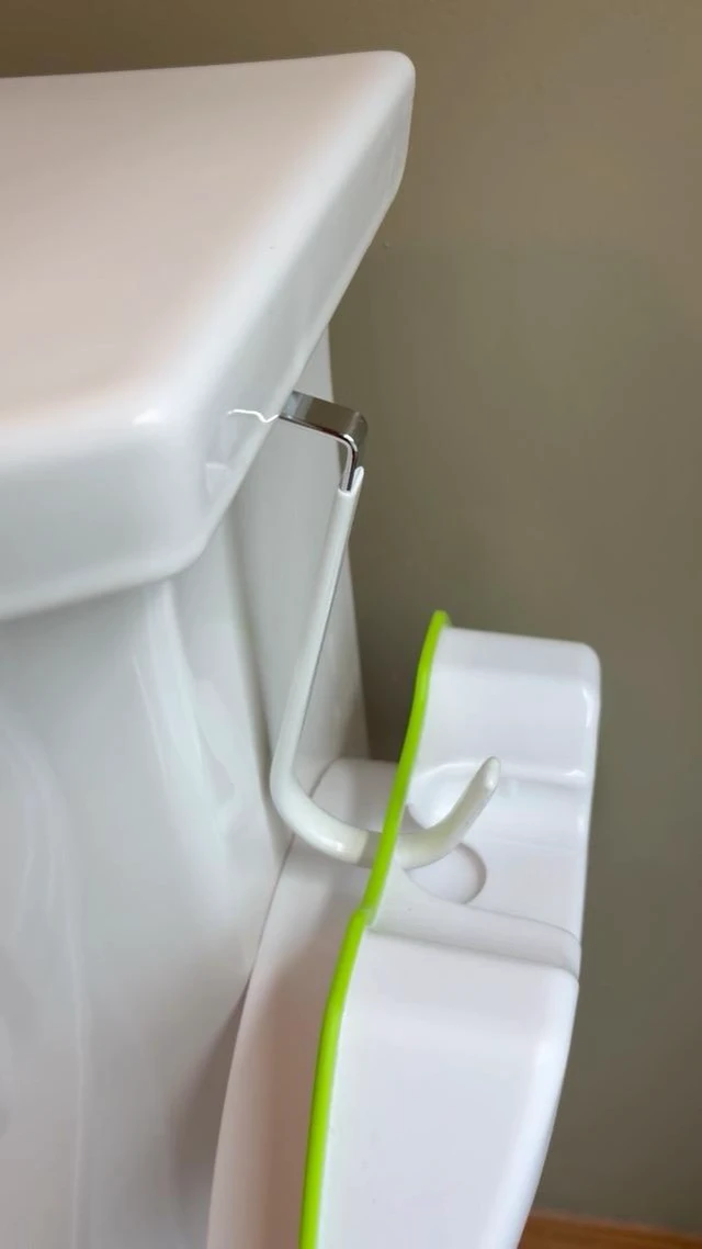 Alt view image 3 of 3 - Potty Seat Hook2pcs Multifunctional Potty Hook for Kids Towel Organizer Heavy Duty Organizer HooksZ Shaped Shower Door Hooks (White) (White)