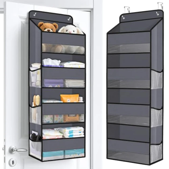 Alt view image 2 of 5 - Over The Door Organizer Storage behind Door Hanging Organizer for Nursery
