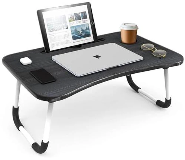 Alt view image 2 of 6 - Lap Desk Bed Table Tray, Portable Laptop Stand for Desk & Bed 19"x12"