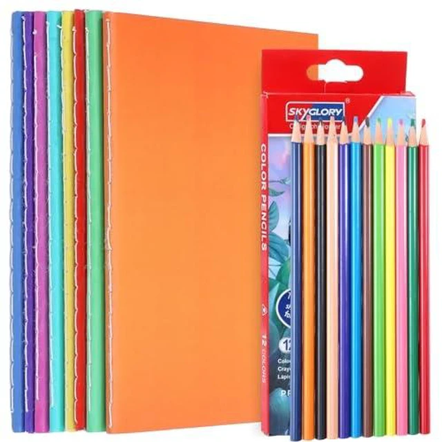 Alt view image 2 of 3 - 8 Pack Colorful Blank Books for Kids, Acid-free Drawing Pad Set, A6 Size