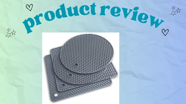 Alt view image 5 of 5 - TENOC Silicone Non-Slip, Heat Resistant & Water-Trapping Trivet Mats for Water Glasses & Teacup & Coffee Cup & Dishes & Cookware, Multipurpose Kitchen Table Coaster, 5.5-Inch, Blac