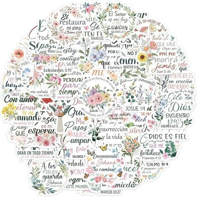 Alt view image 4 of 6 - 50 Pcs Lifestyle Photo Quote Vinyl Stickers
