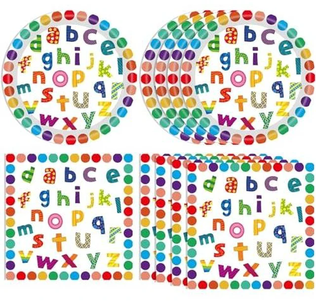 Alt view image 2 of 6 - 40 PCS Boho Baby Shower Decorations Bohemian Theme Disposable Tableware Set Gender Neutral Baby Shower Decorations Baby Paper Plates Napkins for Girl Boy