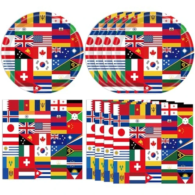 Alt view image 5 of 6 - 40 PCS Boho Baby Shower Decorations Bohemian Theme Disposable Tableware Set Gender Neutral Baby Shower Decorations Baby Paper Plates Napkins for Girl Boy