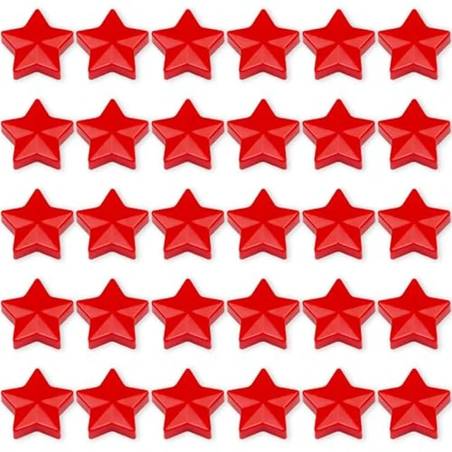 Alt view image 5 of 6 - 10 Pack White Fridge Magnets, Strong Refrigerator Magnets, Small Heavy Duty Magnets for Whiteboard, Cute Decorative Star Mini Magnet for Fridge, Office, Kitchen, Classroom, Home, Locker, Craft