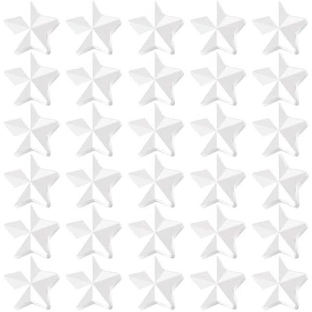 Alt view image 6 of 6 - 10 Pack White Fridge Magnets, Strong Refrigerator Magnets, Small Heavy Duty Magnets for Whiteboard, Cute Decorative Star Mini Magnet for Fridge, Office, Kitchen, Classroom, Home, Locker, Craft