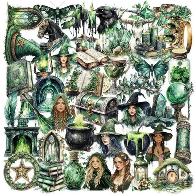 Alt view image 6 of 6 - 50pcs Transparent Vintage Insect Stickers for Kids,Lifelike Insect Sticker Waterproof PET Stickers for Scrapbook Journaling Photo Album Collage Card Nature Sticker for Teens and Adults