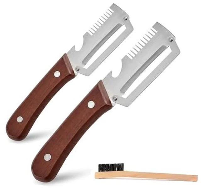 Alt view image 2 of 2 - 3-in-1 Stainless Steel Vegetable Peeler and Shredder, 1pcs