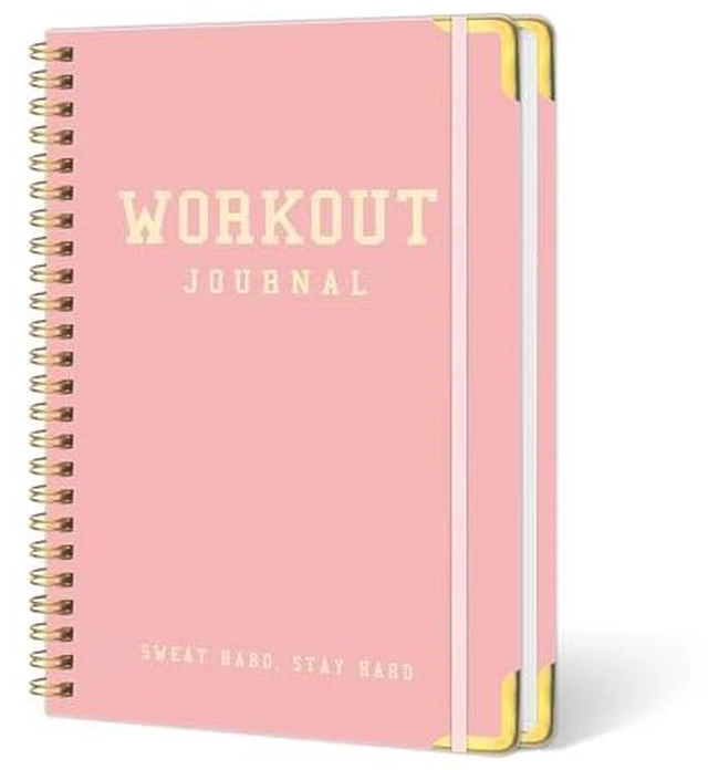 Alt view image 2 of 5 - Fitness Planner Workout Journal, Undated Exercise Log Book, 6" x 8.2"