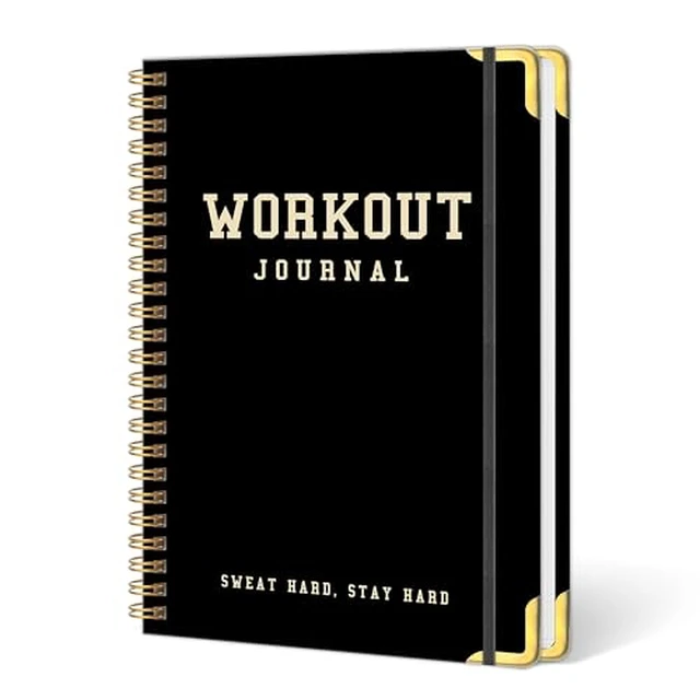Alt view image 3 of 5 - Fitness Planner Workout Journal, Undated Exercise Log Book, 6" x 8.2"