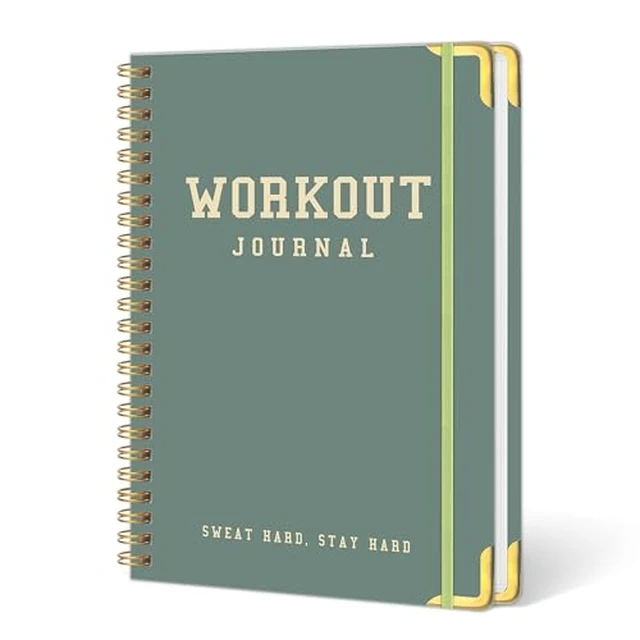 Alt view image 4 of 5 - Fitness Planner Workout Journal, Undated Exercise Log Book, 6" x 8.2"