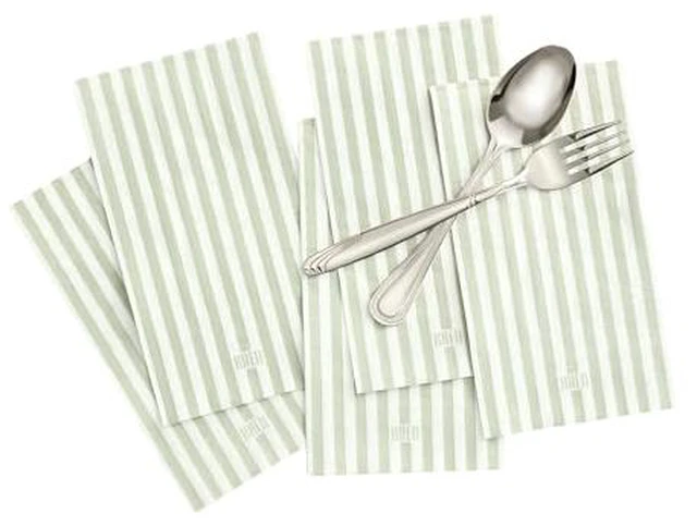 Alt view image 4 of 5 - Napkins Set, 100 Piece Cotton Collection, Red Green Gold Mistletoe Pattern Reusable Cloth Table Dinner Napkins, Elegant Party Tableware for Kitchen Dining Room Celebration or Gift