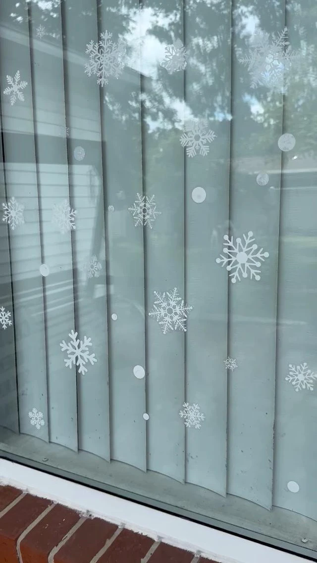 Alt view image 6 of 6 - 321pcs Christmas Window Decals - 9 Sheets of Snowflakes, Winter & Holiday Designs for Glass Windows
