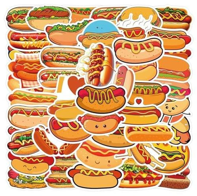 Alt view image 4 of 6 - 55Pcs Cute Cartoon Donut Stickers, Waterproof Vinyl, Cartoon Style, Decorative Laptop Decals, Indoor Use, Food Theme, Water Cup, ScrapbookSkateboarding (Colourful-Y1)