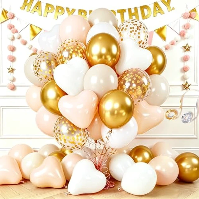 Alt view image 4 of 6 - 68pcs Red Gold Balloons Kit, Matte Metallic Confetti Latex Balloons with Ribbons, Red Gold Party Decorations, Balloon Arch Kit for Christmas New Year Valentine's Birthday Wedding