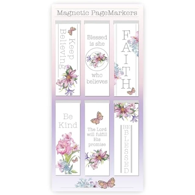 Alt view image 5 of 5 - Colorful Magnetic Scripture Bookmark Set for Women