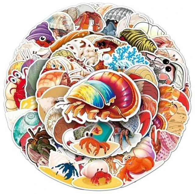 Alt view image 4 of 6 - 50 Pcs Cute Seal Stickers, 1.96-3.15inch Cartoon Marine Pet Decals, Self-Adhesive for Scrapbooking, Kids' Room Decoration, Ocean Theme Setup(Seal)