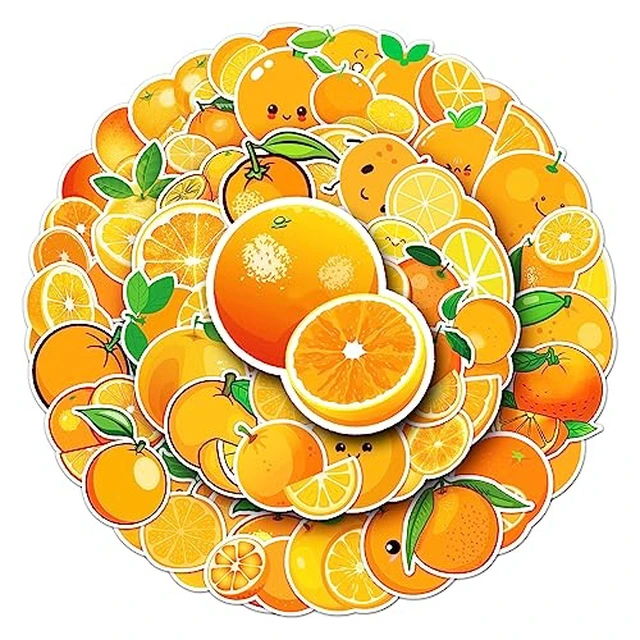 Alt view image 4 of 5 - 50 Pcs Fresh Watermelon Stickers, 1.96-3.15inch Cartoon Fruit Decorative Stickers, Self-Adhesive for Scrapbooking, Kids' Room Decoration, Summer Theme Setup (Watermelon)