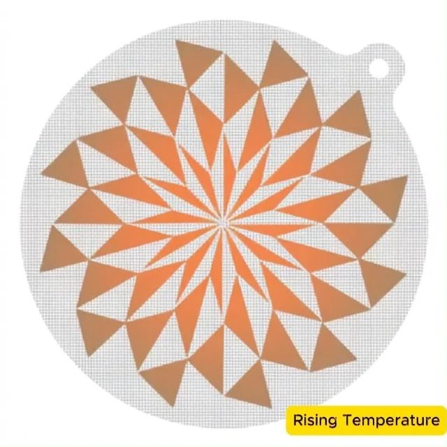 Alt view image 3 of 3 - KR KITCHENRAKU Combo Pack Translucent Silicone Induction Cooktop Protector Mat (Magnetic) | 230°C (450°F) Heat-Resistant | Prevents Pot Sliding & Scratches (Flame Soft (Windmill), 9.5 Inch)