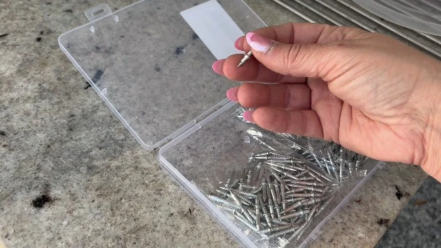 Alt view image 3 of 3 - Double Headed Skirting Nails, 400PCS, Zinc Plated, for Baseboards
