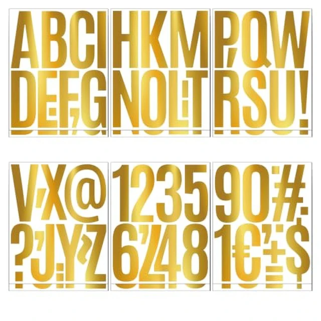 Alt view image 6 of 6 - 8 Sheets 4 Inch Yellow Number Stickers 0-9 Waterproof Vinyl Self Adhesive Numbers for Mailbox Address, Outdoor Signs, House Door Plates, Storage Bins, Classroom Labels, Sorting Projects (Yellow)