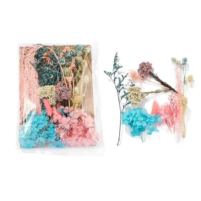 Alt view image 3 of 6 - Real Dried Flowers for Crafts, Natural Dry Flowers for Crafts Mixed Natural Pressed Flowers, Small Dried Flowers for Resin Dry Flowers for Candle Making (White 2)