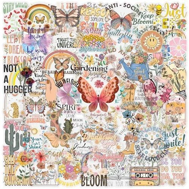 Alt view image 2 of 6 - 50PCS Rose Floral Stickers, Red Plants Decals Clear PET Rose Aesthetic Waterproof Transparent Stickers for Scrapbooking Journaling Junk Journal Scrapbook Supplies Resin Crafts Decorative (red Rose)