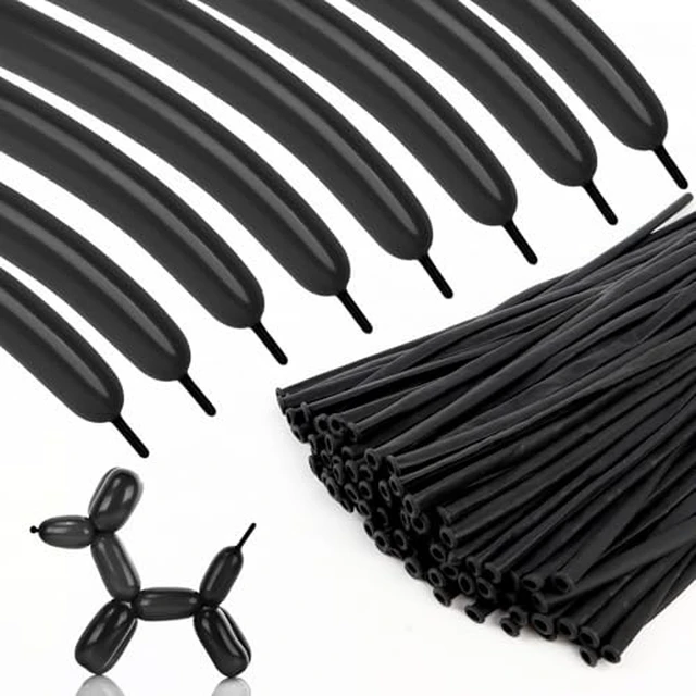 Alt view image 4 of 6 - 100Pcs 260 Ruby Red Latex Twisting Balloons for Animal Modeling
