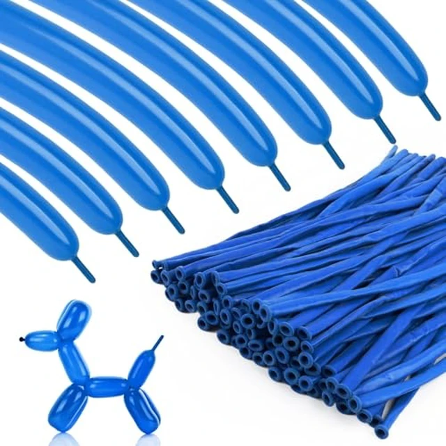 Alt view image 6 of 6 - 100Pcs 260 Ruby Red Latex Twisting Balloons for Animal Modeling