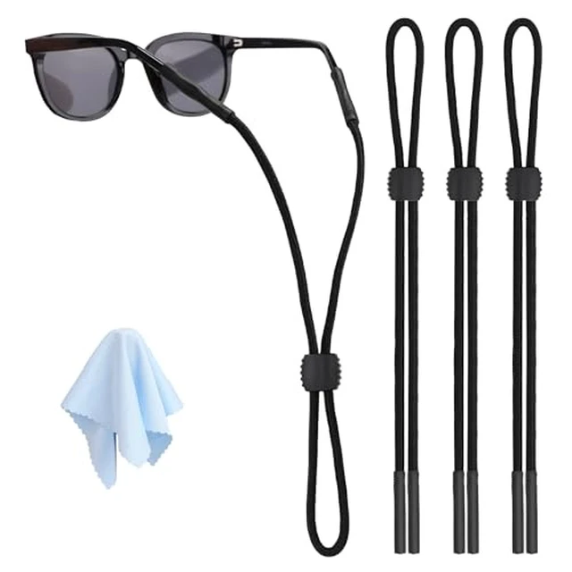 Alt view image 2 of 5 - 3 Pcs Glasses Strap-Adjustable Eyeglass Holders for Men, Women, and Kids - Neck Eyewear Retainer, Sports Sunglasses Strap, Lanyard