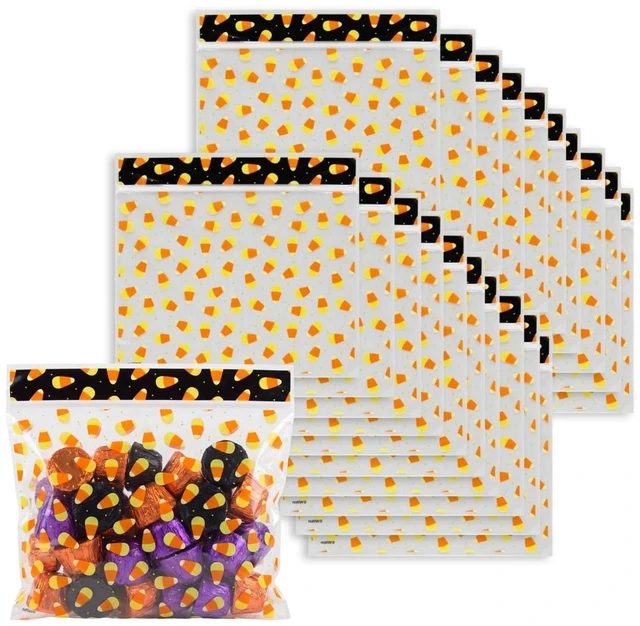 Main image of Candy Corn Halloween Resealable Treat Bags, 20-Count