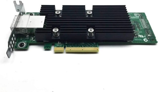 Alt view image 2 of 5 - Dell 0T93GD 12G SAS HBA Low Profile Dual Port Host Bus Adapter D/PN: T93GD