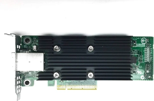 Alt view image 4 of 5 - Dell 0T93GD 12G SAS HBA Low Profile Dual Port Host Bus Adapter D/PN: T93GD