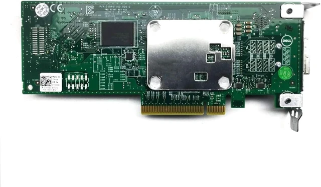 Alt view image 5 of 5 - Dell 0T93GD 12G SAS HBA Low Profile Dual Port Host Bus Adapter D/PN: T93GD