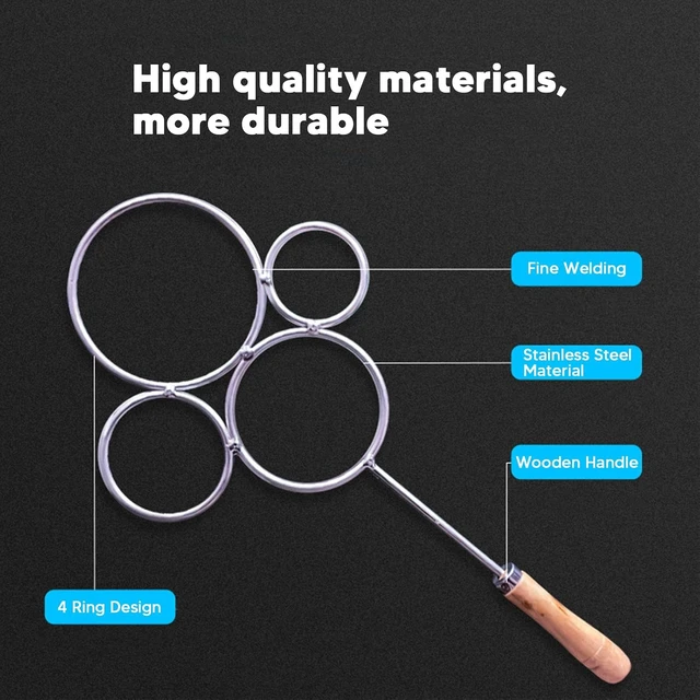 Alt view image 6 of 7 - Glass Bottle Cutter, Stainless Steel 4 Rings Cutter Round Bottle Heating Cutting Tool, 5cm/6.5cm/8.5cm/10cm Circular, for Glass Ceramic Bottles