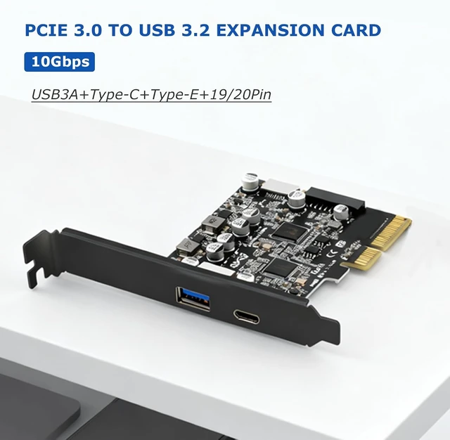 Alt view image 2 of 7 - Gugxiom PCIe 3.0 to USB 3.2 Expansion Card 10Gbps for XP 7 8 10